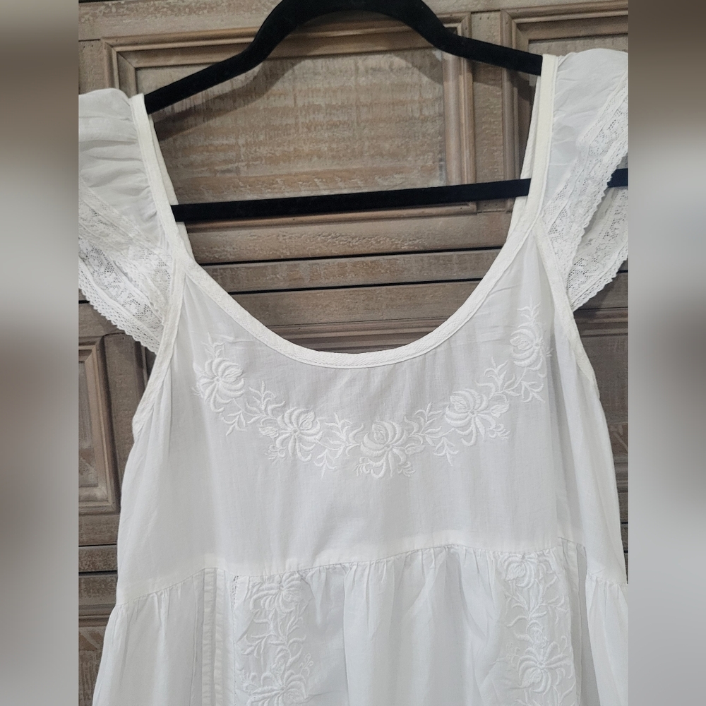 Rachel Ashwell Sleeveless Ruffle Sleepwear/long gown Dress....Chabby Chic - Picture 2 of 9